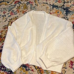 White cardigan